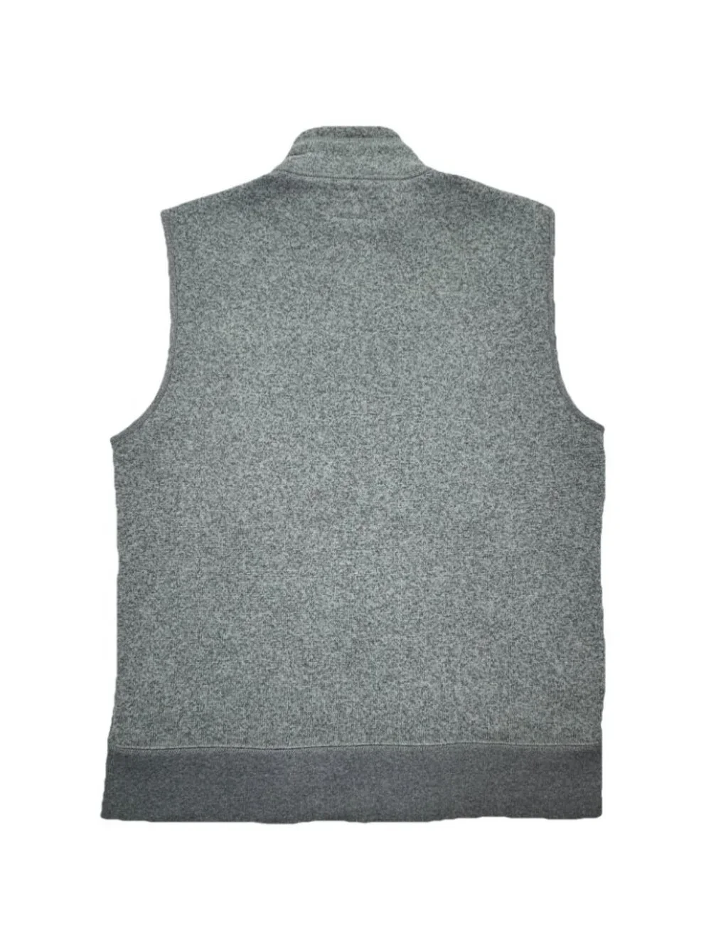 J Crew Knitwear The Sporting Life Full Zip Fleece Vest Mens Medium Heather Grey